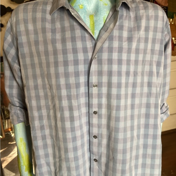 ALFNI gingham casual shirt XXL - Picture 5 of 7